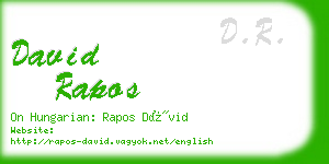 david rapos business card